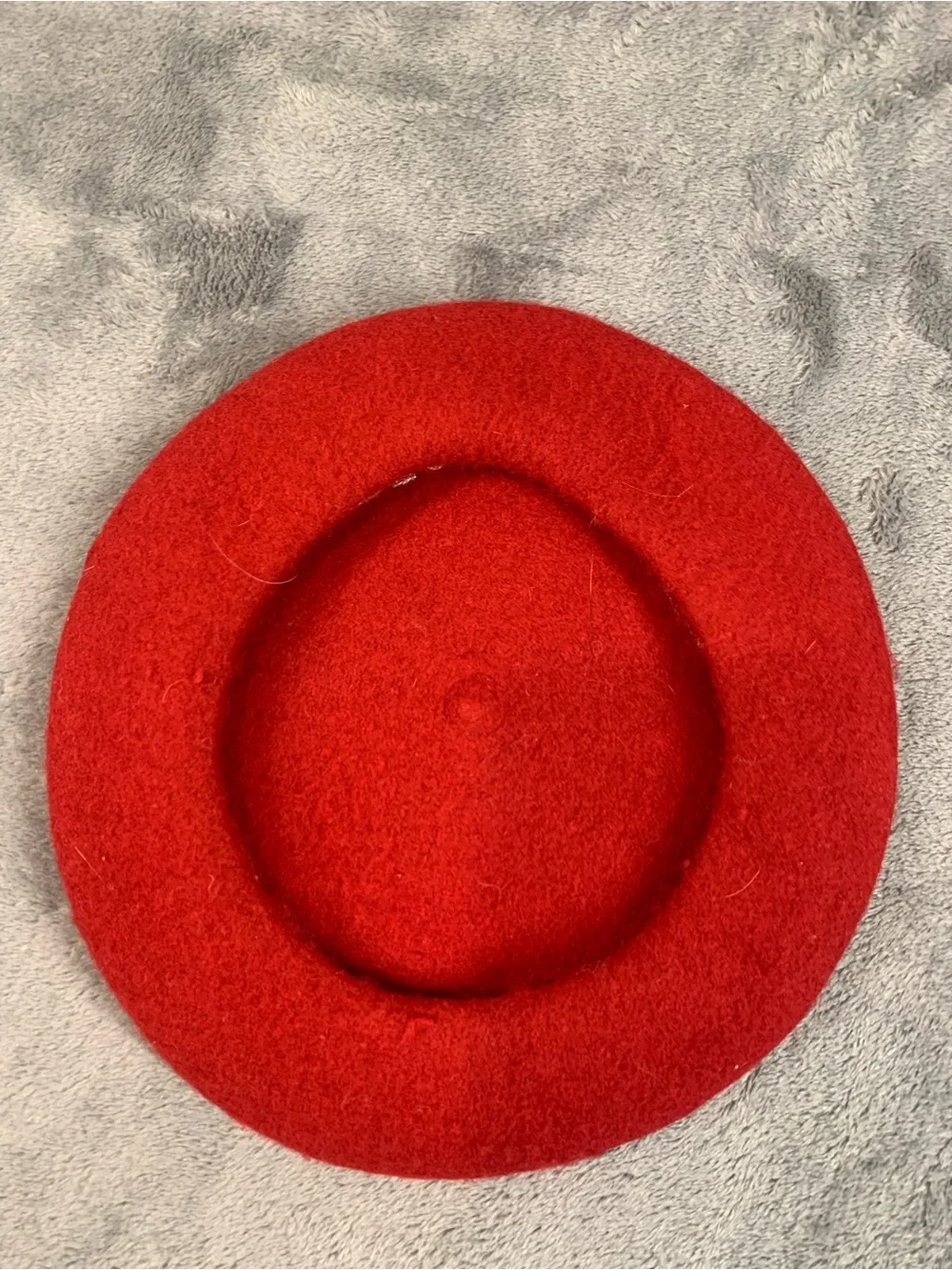Kids Red Wool Blend Beret - Stylish Girls & Boys Hat